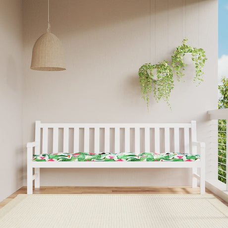 VidaXL coussin de banc de jardin 200x50x7 cm tissu multicolore