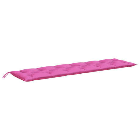 VidaXL coussin de banc de jardin 200x50x7 cm tissu rose