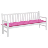 VidaXL coussin de banc de jardin 200x50x7 cm tissu rose