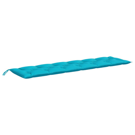 VidaXL coussin de banc de jardin 200x50x7 cm tissu turquoise