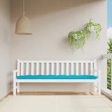 VidaXL coussin de banc de jardin 200x50x7 cm tissu turquoise