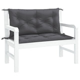 Vidaxx coussins de banc de jardin 2 pcs 100x50x7 cm tissu oxford anthracite