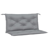 Vidaxx coussins de banc de jardin 2 pcs 100x50x7 cm tissu oxford gris