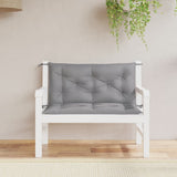 Vidaxx coussins de banc de jardin 2 pcs 100x50x7 cm tissu oxford gris
