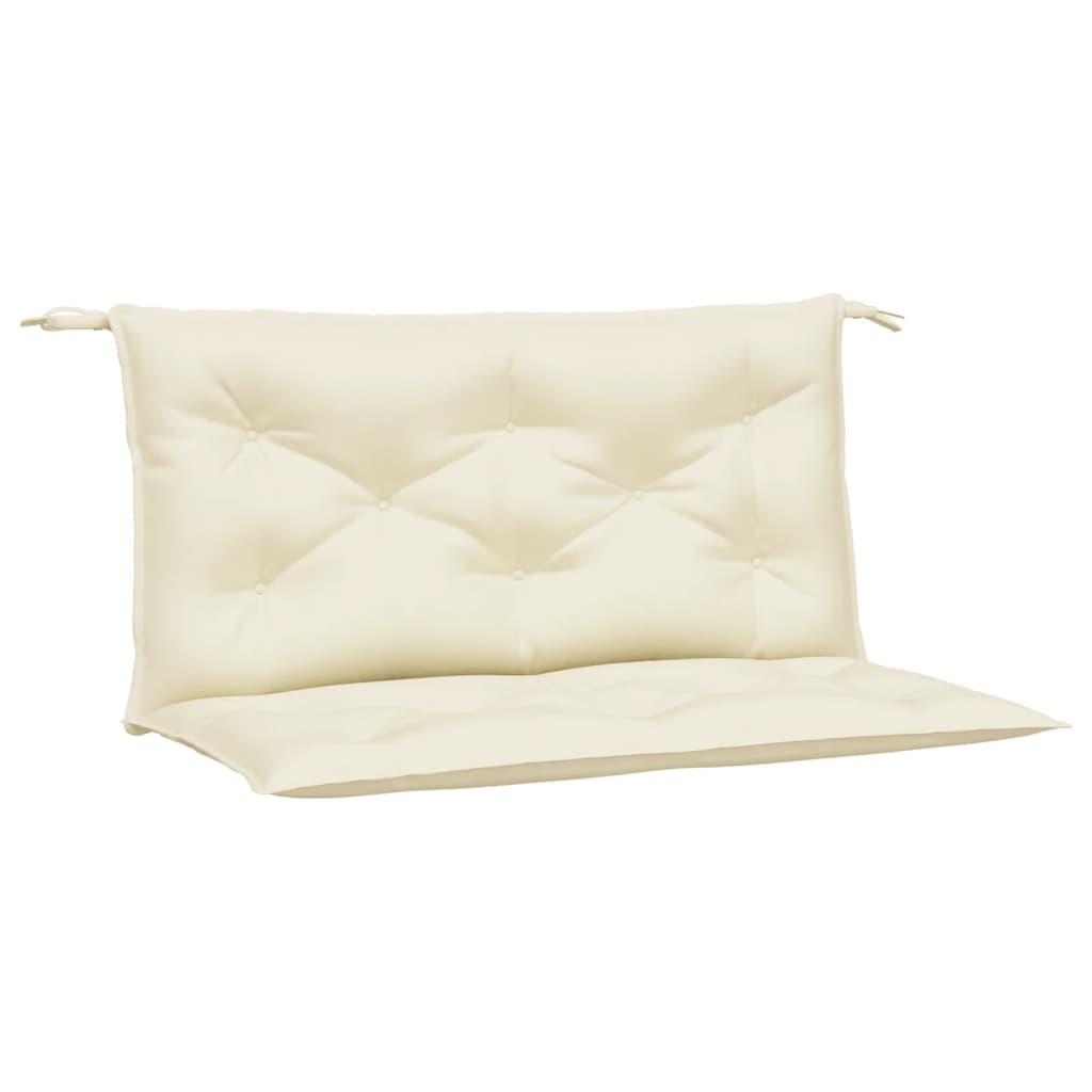 Vidaxx coussins de banc de jardin 2 pcs 100x50x7 cm tissu oxford couleur crème