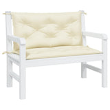 Vidaxx coussins de banc de jardin 2 pcs 100x50x7 cm tissu oxford couleur crème