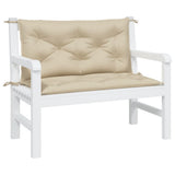 Vidaxx coussins de banc de jardin 2 pcs 100x50x7 cm tissu oxford beige