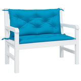 Vidaxx coussins de banc de jardin 2 pcs 100x50x7 cm tissu oxford bleu clair