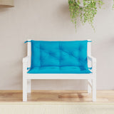 Vidaxl Garden Banc Cushions 2 ST 100X50X7 CM OXFORD Fabric bleu clair