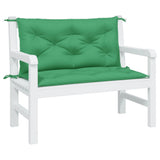 Vidaxx coussins de banc de jardin 2 pcs 100x50x7 cm tissu oxford vert
