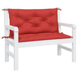Vidaxx coussins de banc de jardin 2 pcs 100x50x7 cm tissu oxford rouge