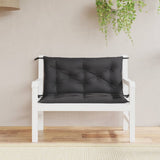 Vidaxx coussins de banc de jardin 2 pcs 100x50x7 cm tissu oxford noir