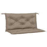 Vidaxl tuinbankkussens 2 st 100x50x7 cm oxford stof taupe