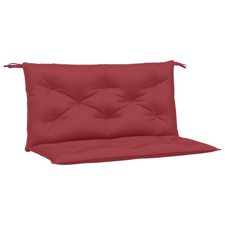 Vidaxx coussins de banc de jardin 2 pcs 100x50x7 cm tissu oxford rouge vin