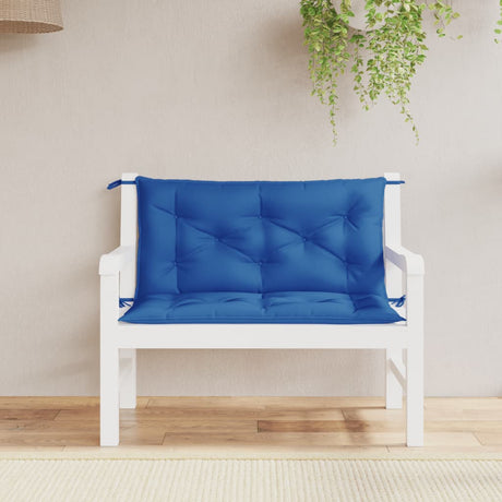 Vidaxx coussins de banc de jardin 2 pcs 100x50x7 cm tissu oxford bleu royal