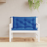 Vidaxl Garden Bench Cushions 2 PCS 100x50x7 cm tessuto Oxford blu reale