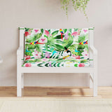 Vidaxx coussins de banc de jardin 2 pcs 100x50x7 cm tissu multicolore