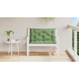 Vidaxx coussins de banc de jardin 2 pcs motif feuille 100x50x7 cm tissu