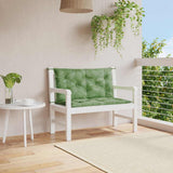 Vidaxx coussins de banc de jardin 2 pcs motif feuille 100x50x7 cm tissu