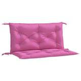 Vidaxl Garden Bench Cushions 2 St 100x50x7 cm tessuto rosa