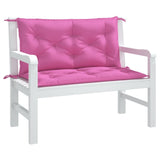 Vidaxl Garden Bench Cushions 2 St 100x50x7 cm tessuto rosa