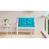 Vidaxx coussins de banc de jardin 2 pcs 100x50x7 cm tissu turquoise