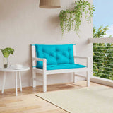 Vidaxx coussins de banc de jardin 2 pcs 100x50x7 cm tissu turquoise