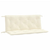 Vidaxx coussins de banc de jardin 2 pcs 120x50x7 cm tissu oxford blanc crème