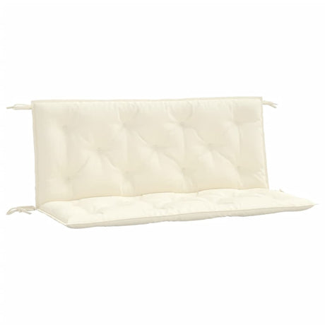 Vidaxx coussins de banc de jardin 2 pcs 120x50x7 cm tissu oxford blanc crème