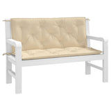 Vidaxx coussins de banc de jardin 2 pcs 120x50x7 cm tissu oxford beige