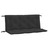 Vidaxl Garden Bench Cushions 2 PCS 120x50x7 Cm Tessuto di Oxford Nero