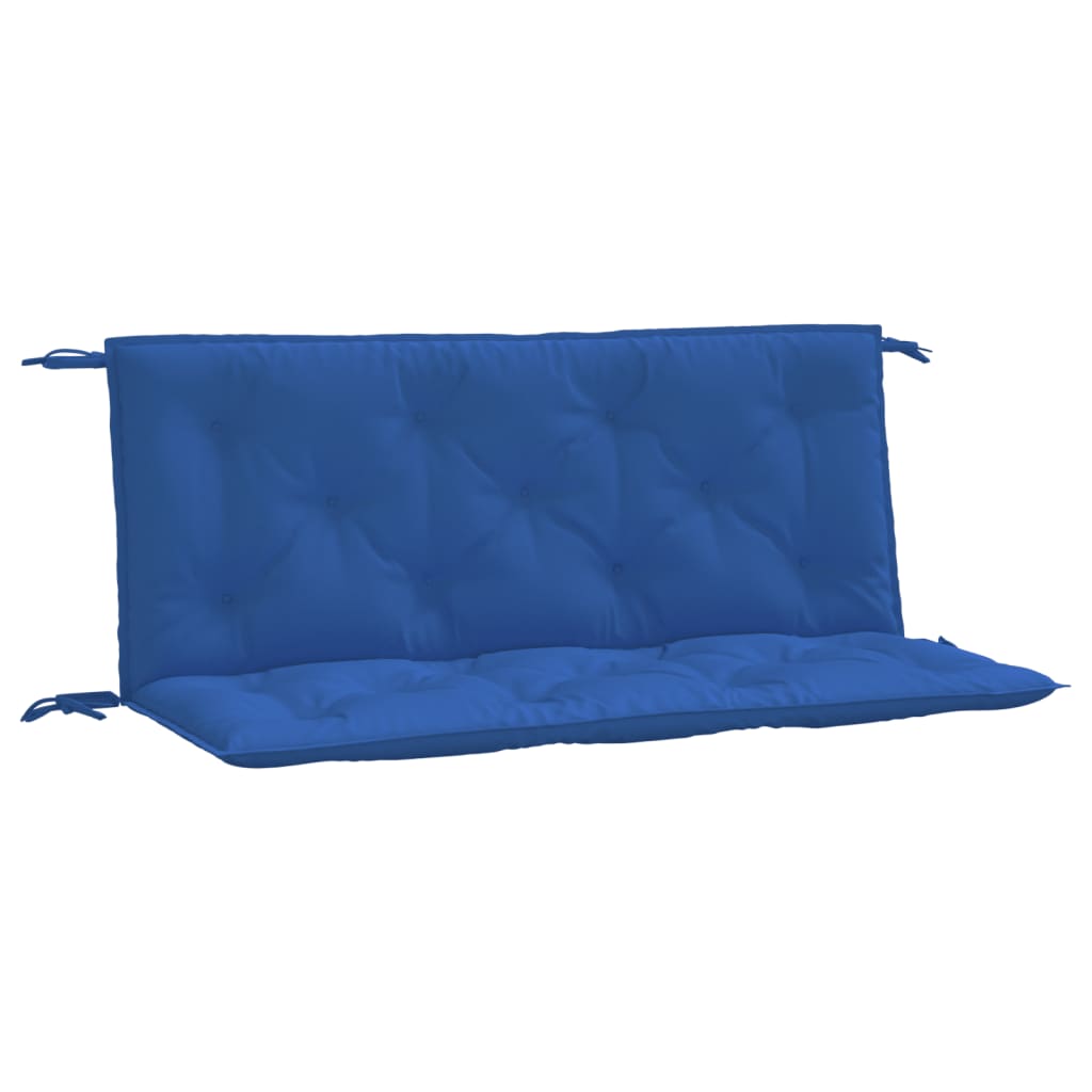 Vidaxl Garden Banch Cushions 2 PCS 120x50x7 cm tessuto blu blu