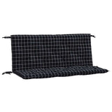 Vidaxx coussins de banc de jardin 2 pcs motif losange 120x50x7 cm tissu noir