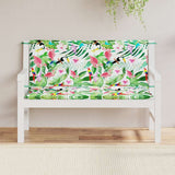 VidaXL coussins de banc de jardin 2 pcs 120x50x7 cm tissu multicolore