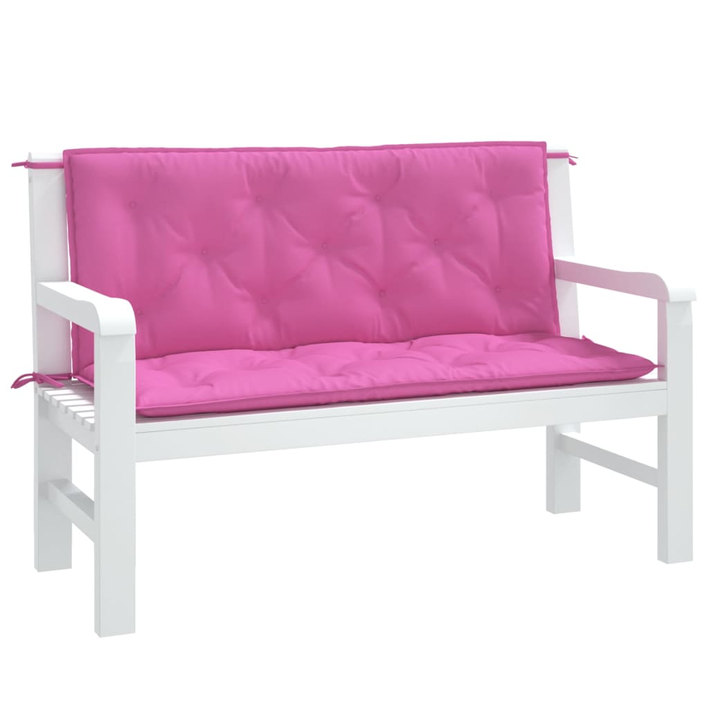 Vidaxl Garden Bench CUDIONS 2 st 120x50x7 cm tygrosa