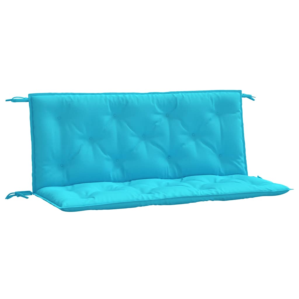Vidaxx coussins de banc de jardin 2 pcs 120x50x7 cm tissu turquoise