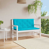 Vidaxx coussins de banc de jardin 2 pcs 120x50x7 cm tissu turquoise