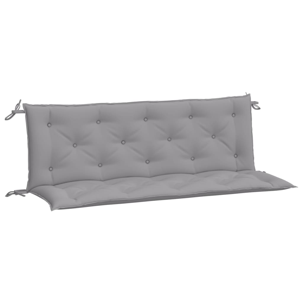 Vidaxx coussins de banc de jardin 2 pcs 150x50x7 cm tissu oxford gris
