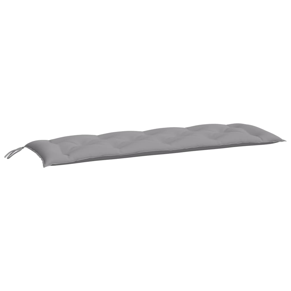 Vidaxx coussins de banc de jardin 2 pcs 150x50x7 cm tissu oxford gris
