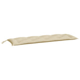 Vidaxx coussins de banc de jardin 2 pcs 150x50x7 cm tissu oxford beige