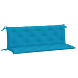 Vidaxx coussins de banc de jardin 2 pcs 150x50x7 cm tissu oxford bleu clair