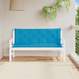 Vidaxx coussins de banc de jardin 2 pcs 150x50x7 cm tissu oxford bleu clair