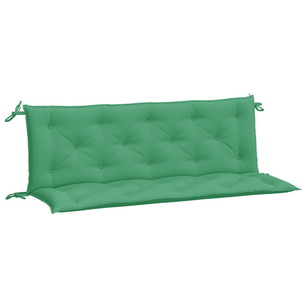 Vidaxl Garden Bench CUDIONS 2 ST 150X50X7 CM Oxford Fabric Green