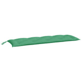 Vidaxl Garden Bench CUDIONS 2 ST 150X50X7 CM Oxford Fabric Green