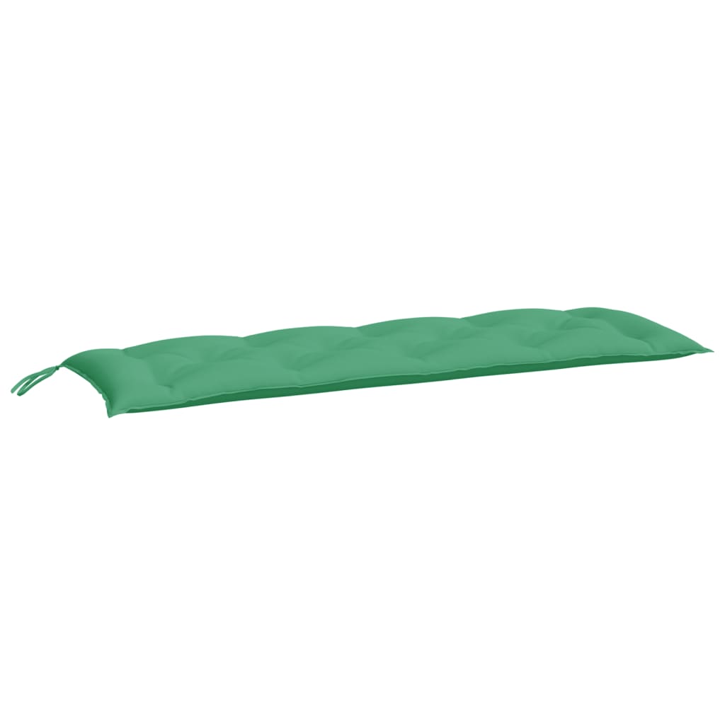 Vidaxx coussins de banc de jardin 2 pcs 150x50x7 cm tissu oxford vert