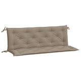 Vidaxx coussins de banc de jardin 2 pcs 150x50x7 cm tissu oxford taupe