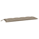 Vidaxl Garden bench cushions 2 st 150x50x7 cm Oxford fabric taupe