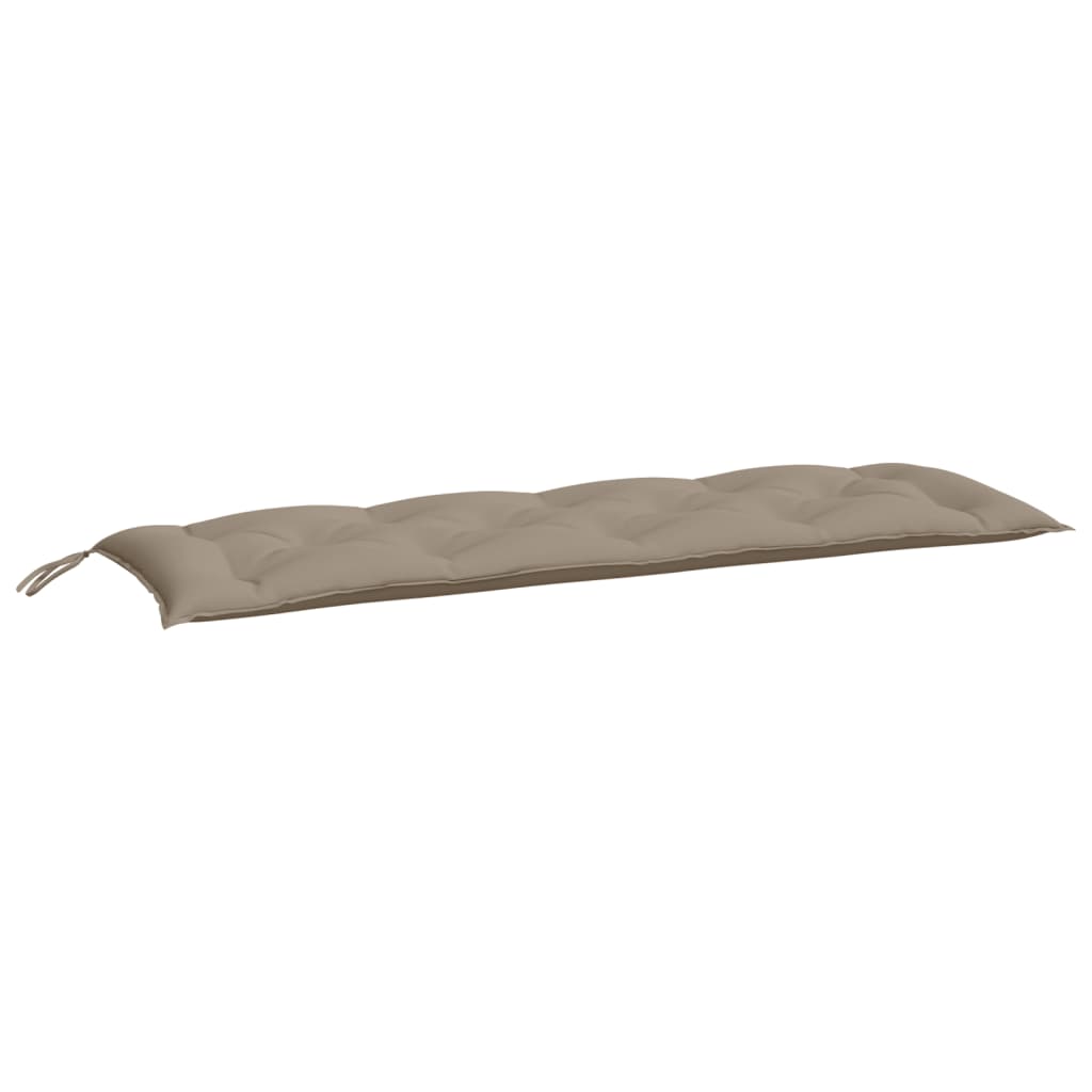 Vidaxx coussins de banc de jardin 2 pcs 150x50x7 cm tissu oxford taupe