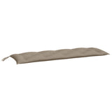 Vidaxx coussins de banc de jardin 2 pcs 150x50x7 cm tissu oxford taupe