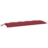 Vidaxx coussins de banc de jardin 2 pcs 150x50x7 cm tissu oxford rouge vin